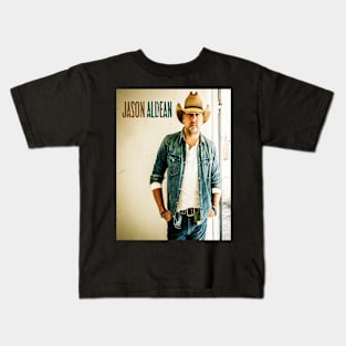 Vintage jason aldean Kids T-Shirt